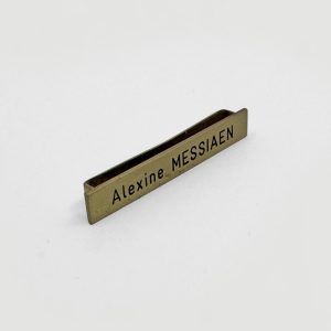 Naamplaatje + gravure