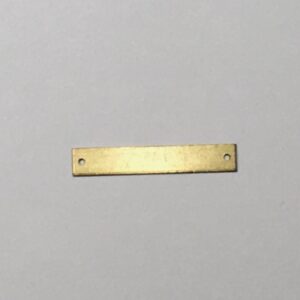 Naamplaatje met gaatjes