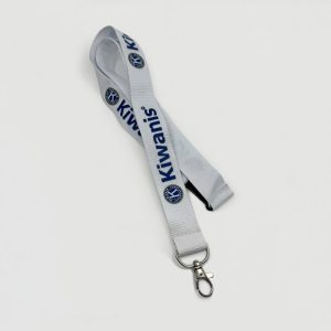 Lanyard white met logo