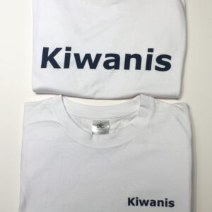 T-shirt wit "kiwanis" l