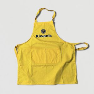 Bbq schort prof + logo geel