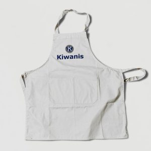 Bbq schort prof + logo wit