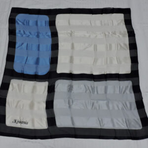 Sjaal zijde(wit/90cm vierkant)