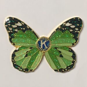 Butterfly brooch - l-green