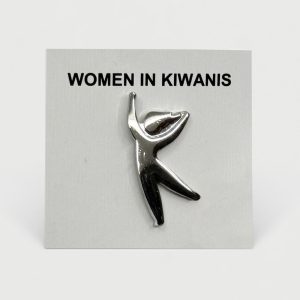 Pin Woman in Kiwanis - Zilver