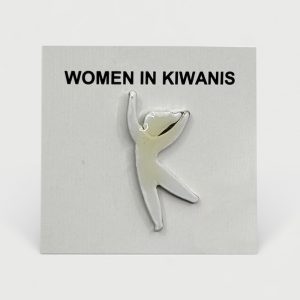 Pin Woman in Kiwanis - Wit