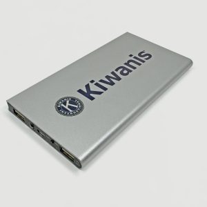 Batterie externe argentée