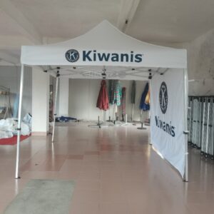 Tente 3x3m - 1pc mur complet blanc