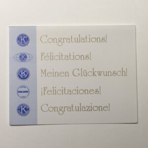 Kaart gelukwensen 25 st.