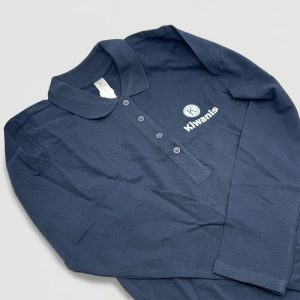 Polo lange mouwen dames blue xl