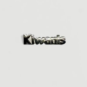 pin lid lapel "Kiwanis" silver