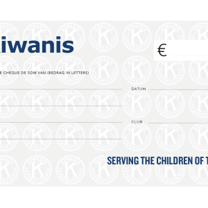 chèque "kiwanis" - dutch / français